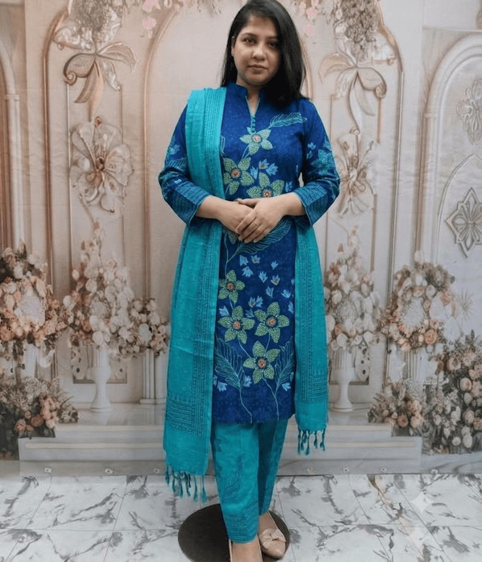 Slab cotton shalwar kameez